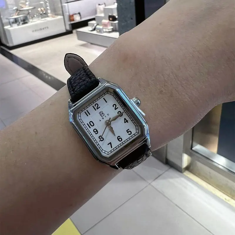 Abiu Analog Black Leather Strap Women Watch Ab-6111-S-Bk-L 1