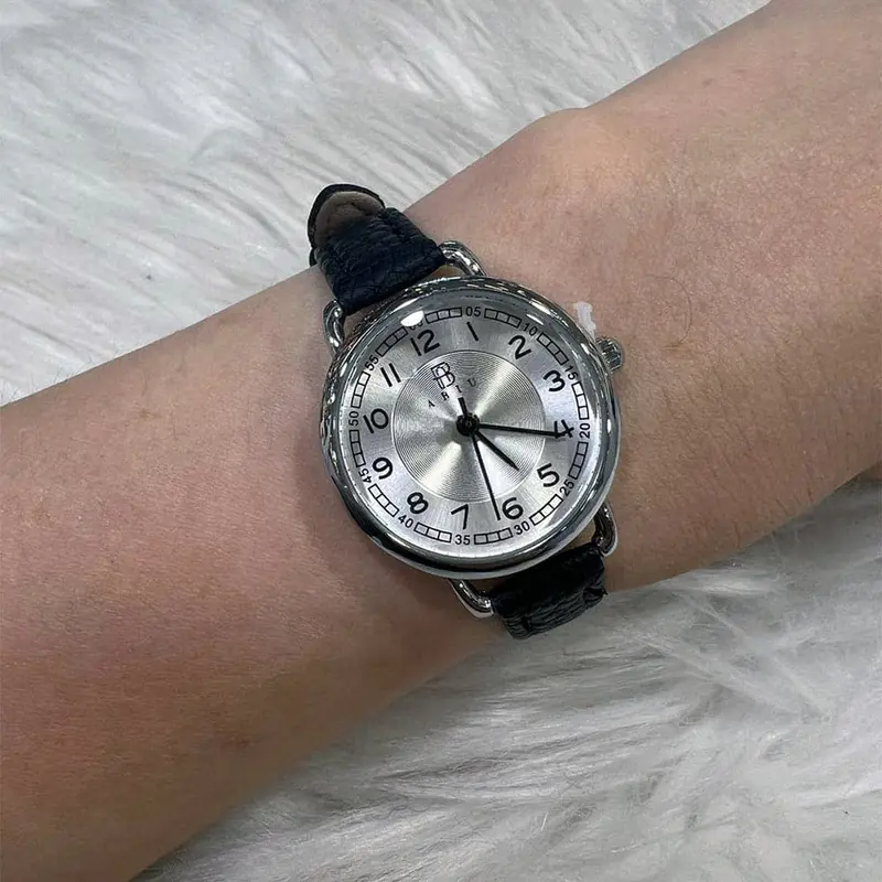 Abiu Analog Black Leather Strap Women Watch Ab-6118-S-Bk-L 1