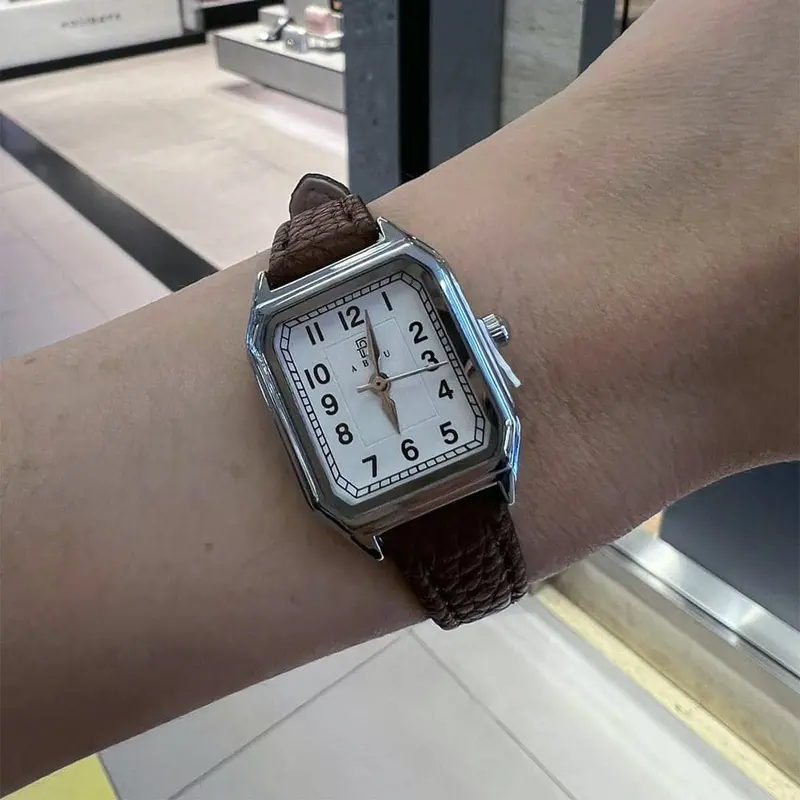 Abiu Analog Brown Leather Strap Women Watch Ab-6111-2Tr-W 1