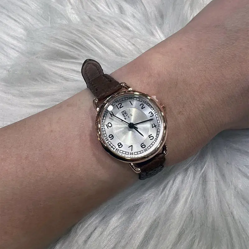 Abiu Analog Brown Leather Strap Women Watch Ab-6118-Rg-Br-L 1