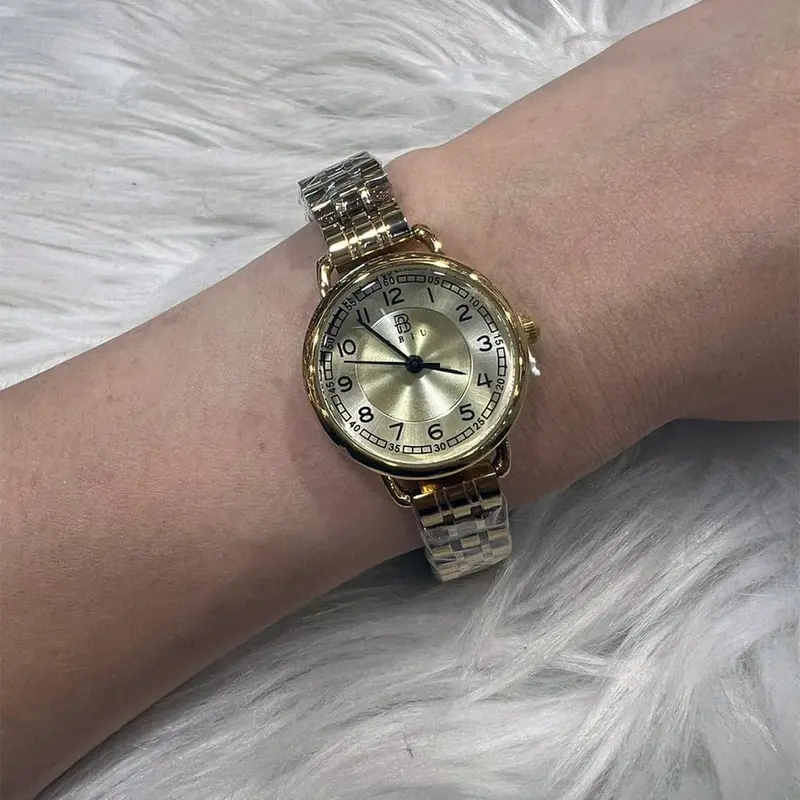 Abiu Analog Gold Stainless Steel Strap Women Watch Ab-6118-G-G 1
