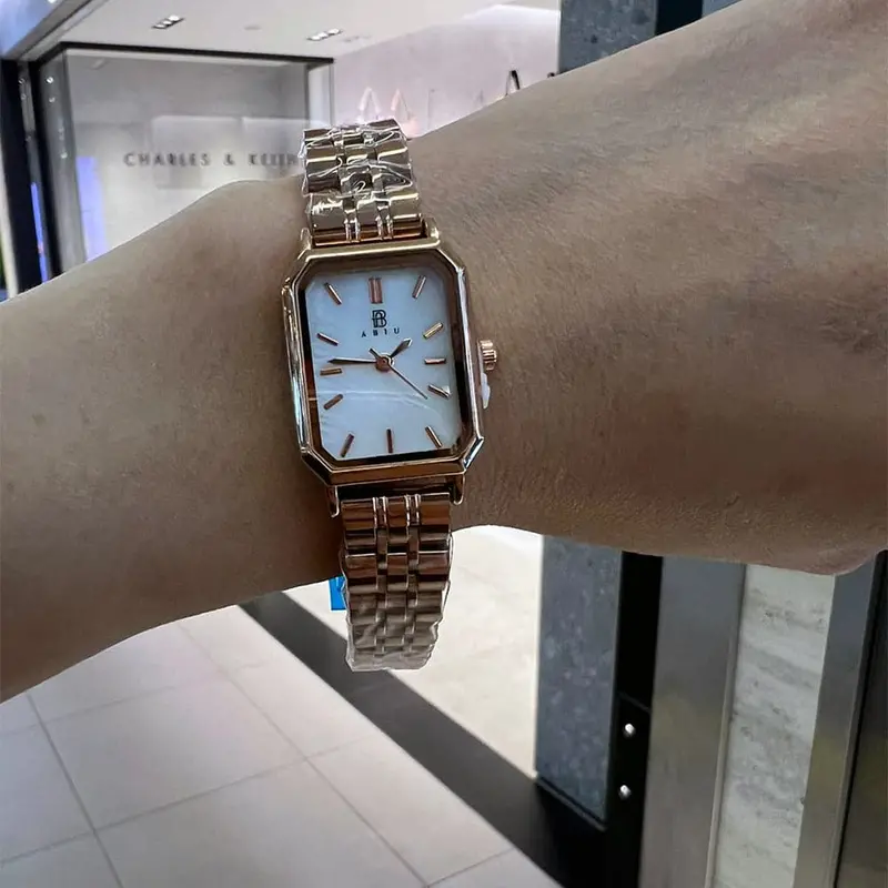 Abiu Analog Rose Gold Stainless Steel Strap Women Watch Ab-6107-Rg-W 1