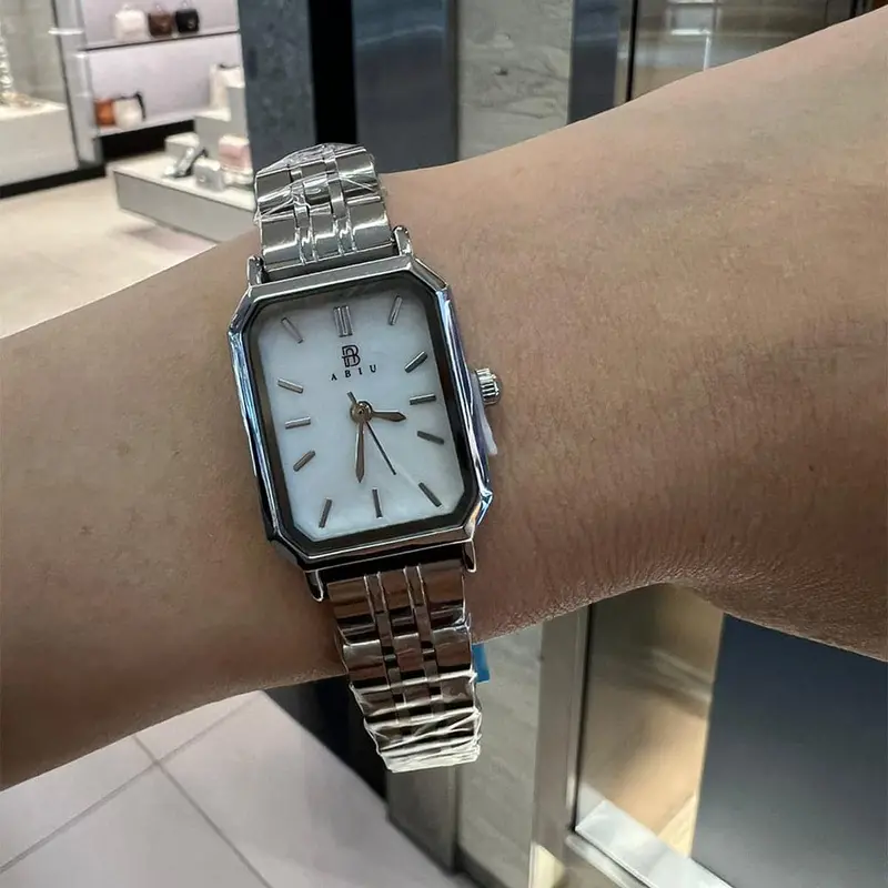 Abiu Analog Silver Stainless Steel Strap Women Ab-6107-S-W 1