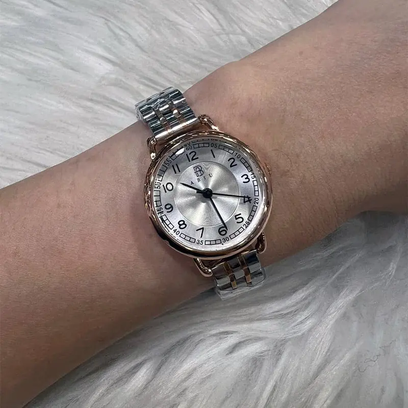 Abiu Analog Two-Tone Stainless Steel Strap Women Watch Ab-6118-2Tr-W 1