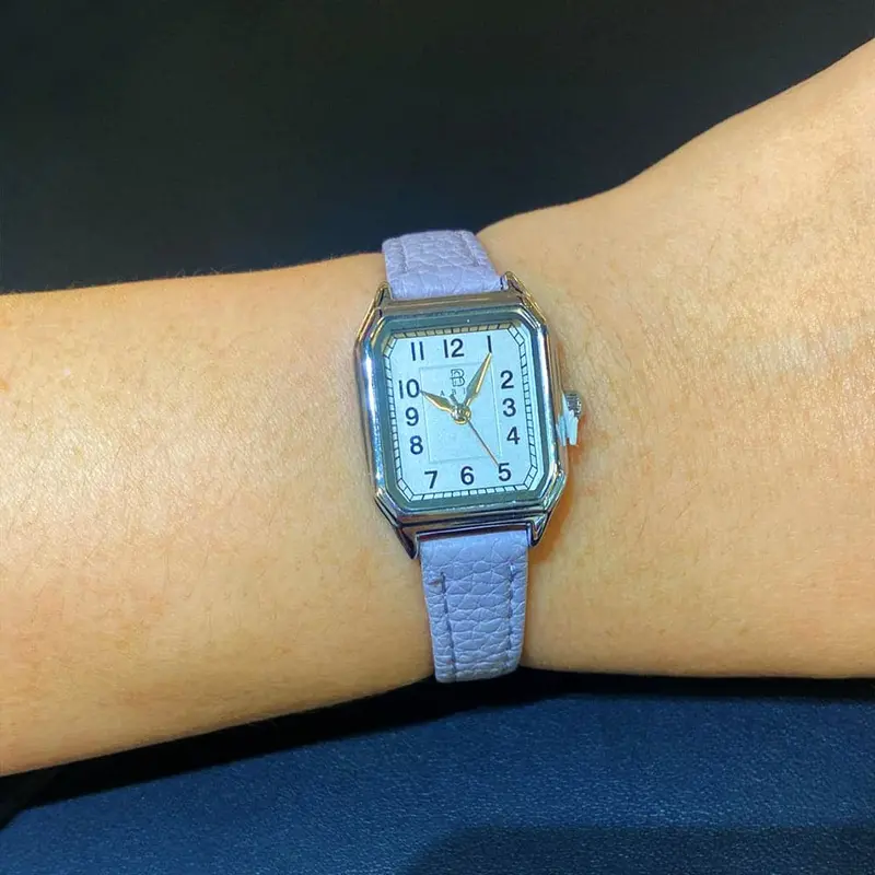 Abiu White Dial Purple Leather Strap Women Watch Ab-6111-S-Pur-L 1