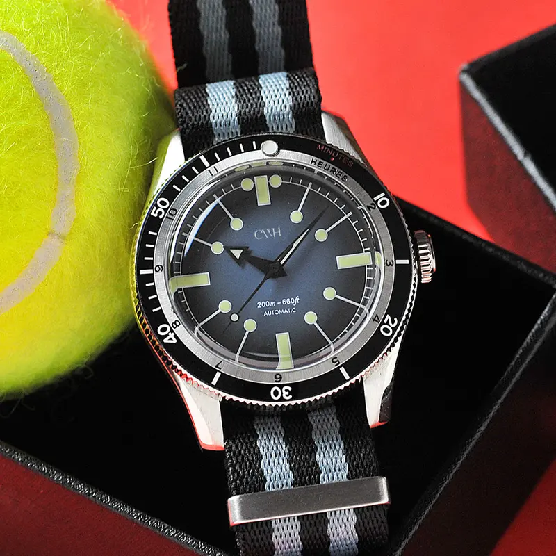 Abyss Phantom - Cwh Special Custom Collective  Chronometer Nato Strap Men’S Automatic Watch Ch-Mod-M5 1