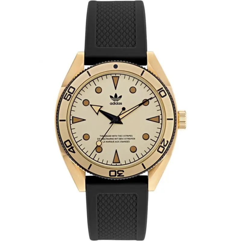 Adidas Aofh22002 Black Rubber Strap Men Watch 1