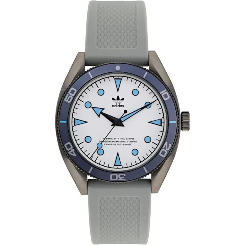 Adidas Aofh22003 Gray Rubber Strap Men Watch 1