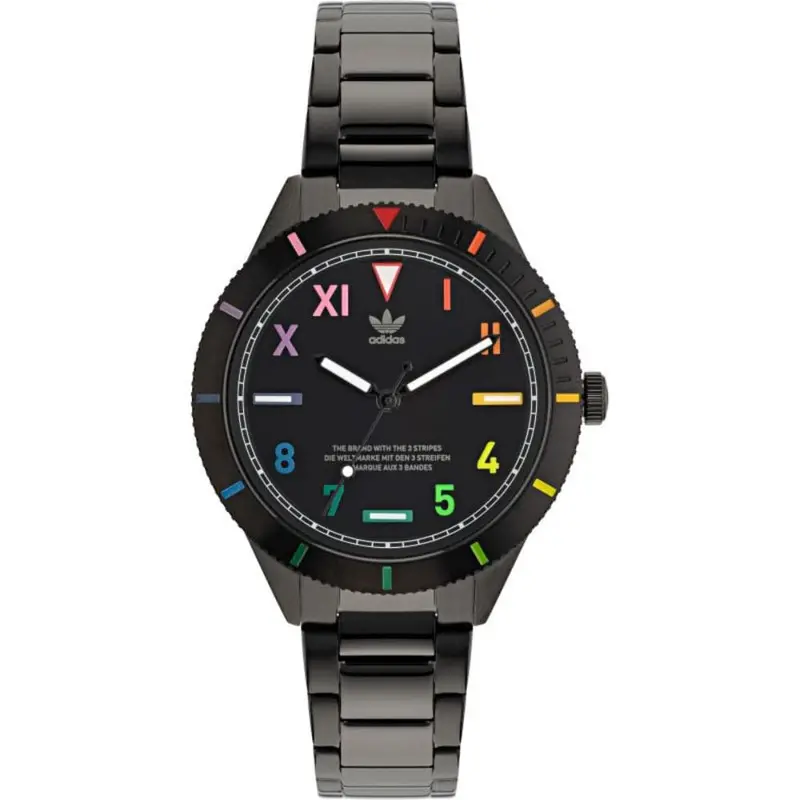 Adidas Aofh22055 Black Stainless Steel Men Watch 1