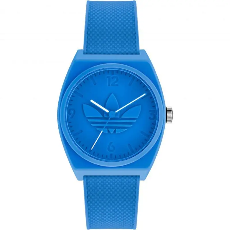 Adidas Aost22033 Blue Resin Strap Men Watch 1