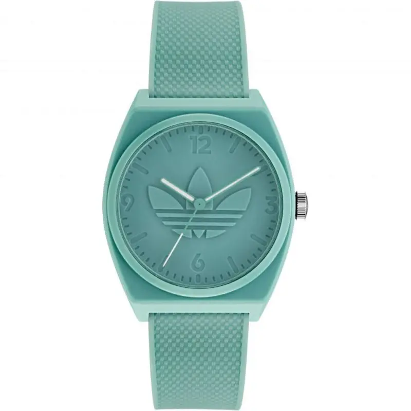 Adidas Aost22037 Green Silicone Strap Unisex Watch 1