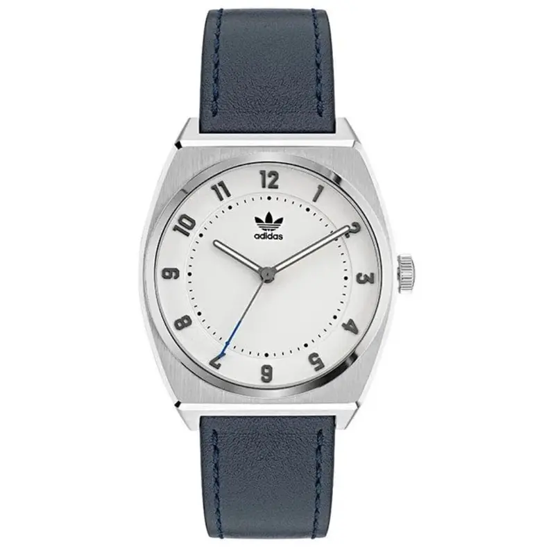 Adidas Aosy22030 Blue Leather Mens Watch 1