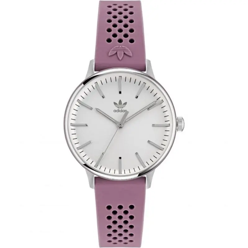 Adidas Aosy22069 Purple Rubber Womens Watch 1