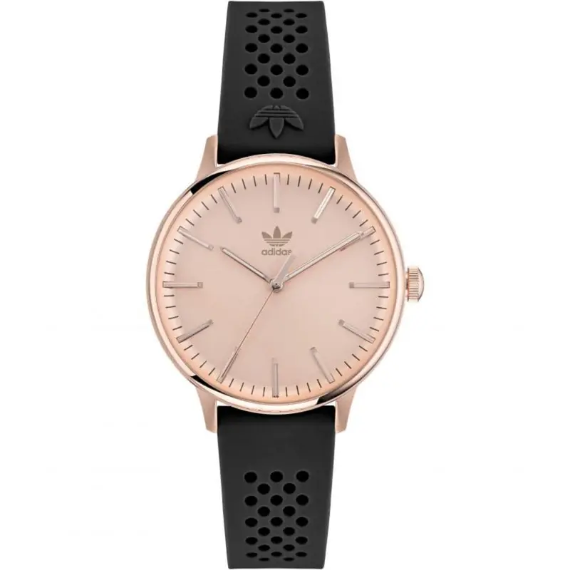 Adidas Aosy22070 Black Rubber Women Watch 1