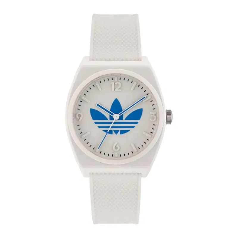 Adidas Originals White Dial Resin Strap Unisex Watch Aost23048 1