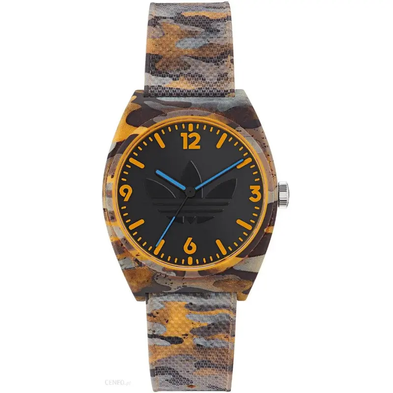 Adidas Stylish Camouflage Rubber Strap 38Mm Men Watch Aost22567 1