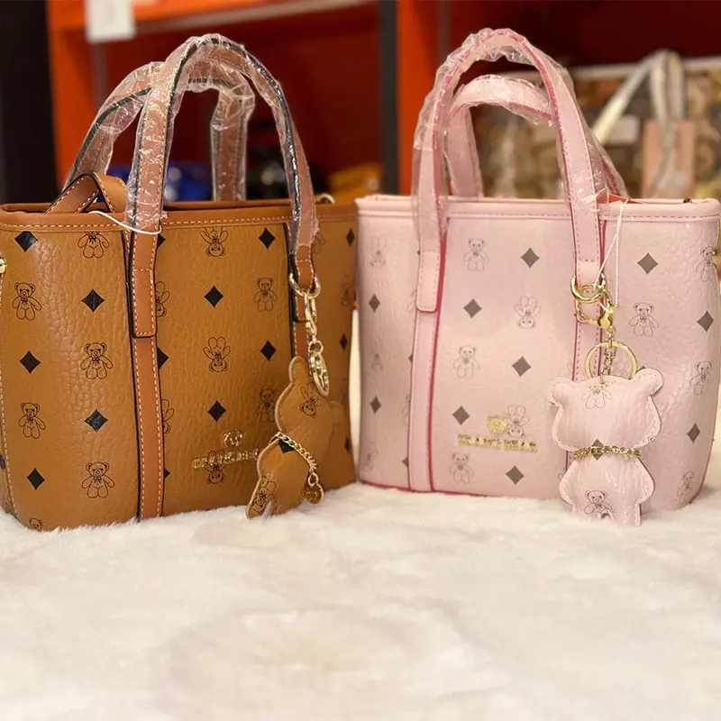 Ag Collective Bear Mini Tote Bag Top Handle Crossbody Bag 1