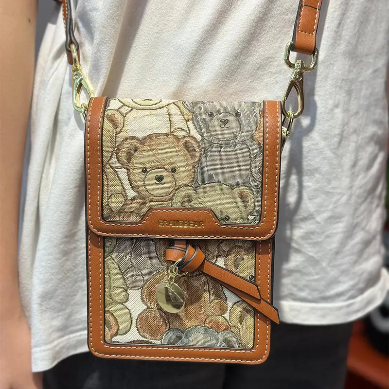 Ag Collective Bear Mobile Phone Shoulder Bag Mini Cute Crossbody Bag For Women 1