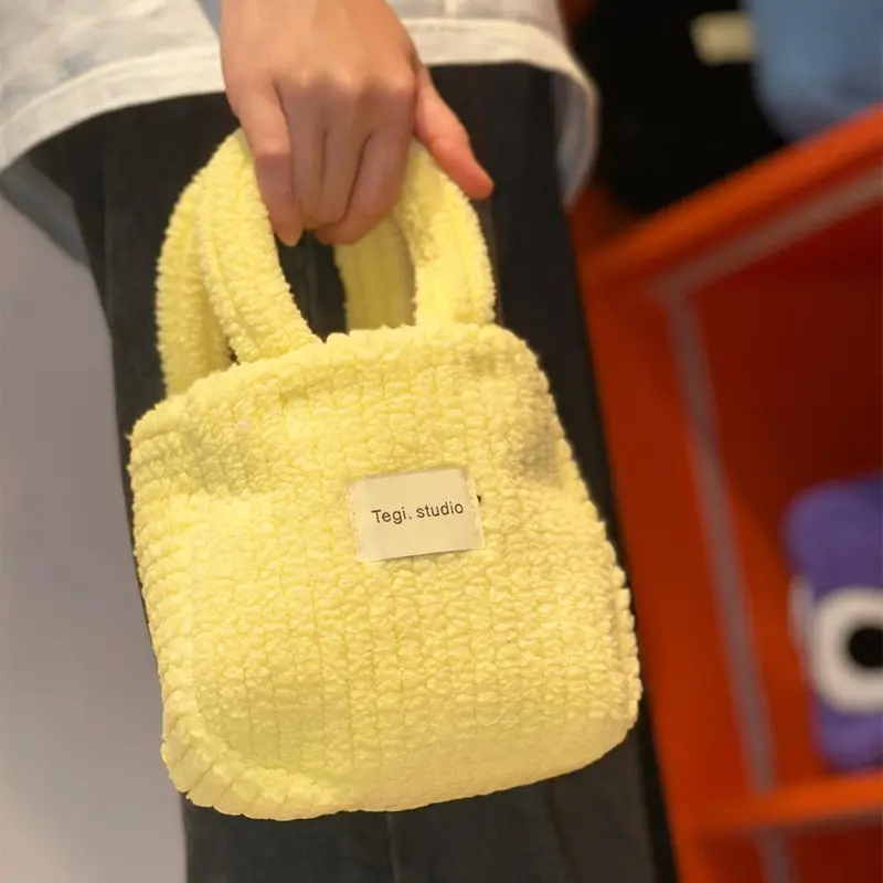 Ag Collective Cute Knitting Wool Handbag Casual Handwoven Women Bag 3