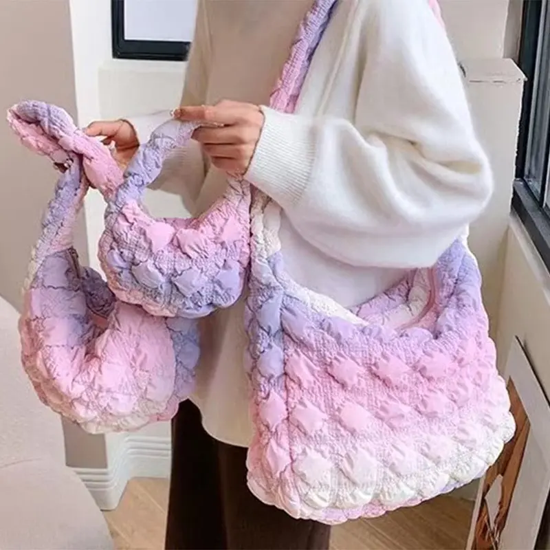 Ag Collective Cute Quilted Shoulder Bag Colorful Puffy Crossbody Bag 1
