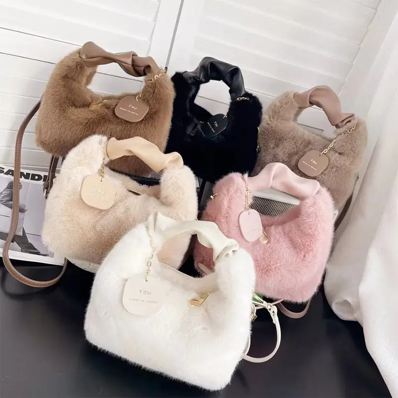 Ag Collective Fashionable Fluffy Women's Handbag 1
