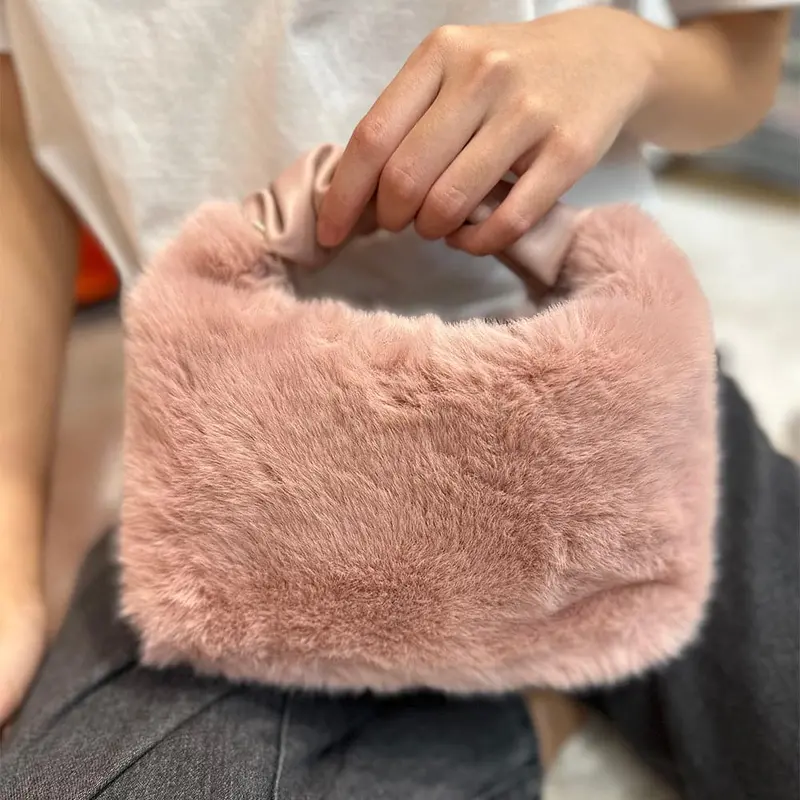 Ag Collective Fashionable Fluffy Women's Handbag 3