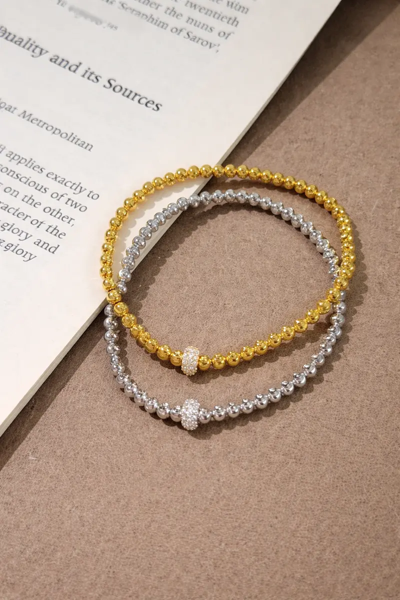 Ag Collective Jewelry – Aurora Bead Bracelet (Gold / Silver) 1