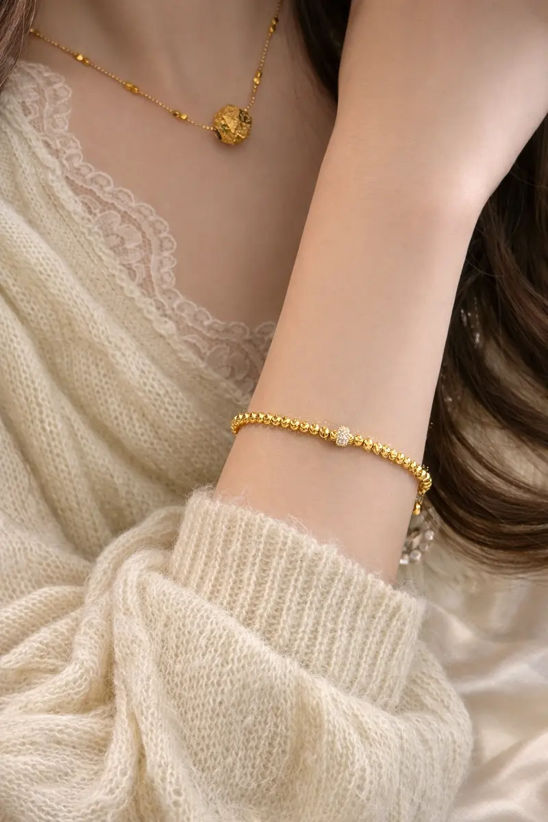 Ag Collective Jewelry – Aurora Bead Bracelet (Gold / Silver) 1
