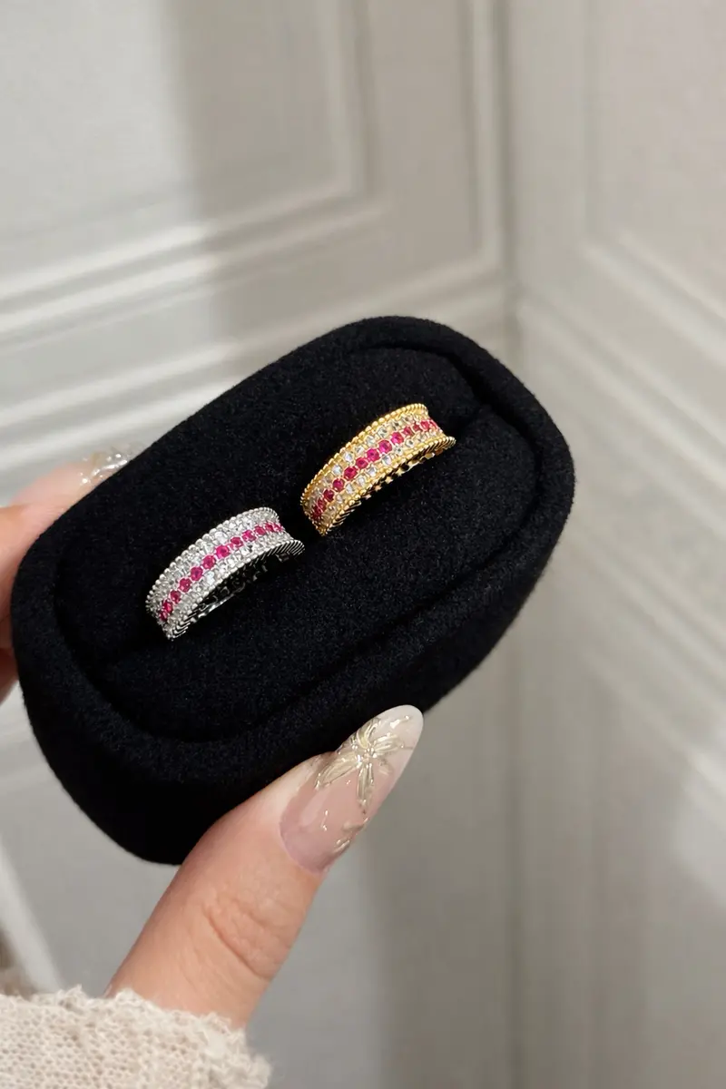 Ag Collective Jewelry · Crimson Line Eternity Ring 1
