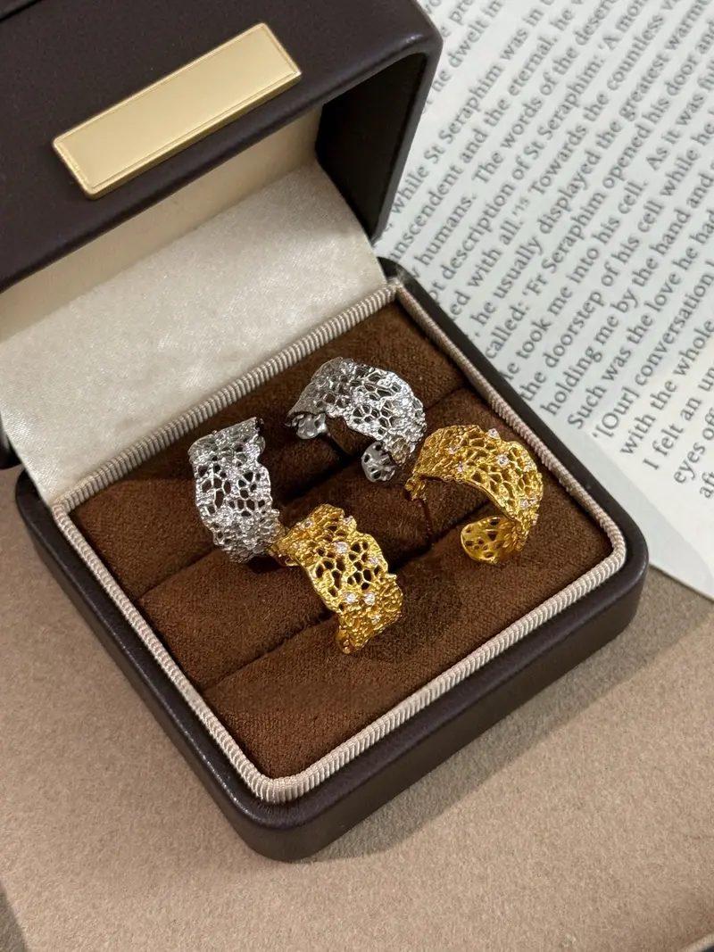 Ag Collective Jewelry – Celestial Lace Huggie Earrings 1
