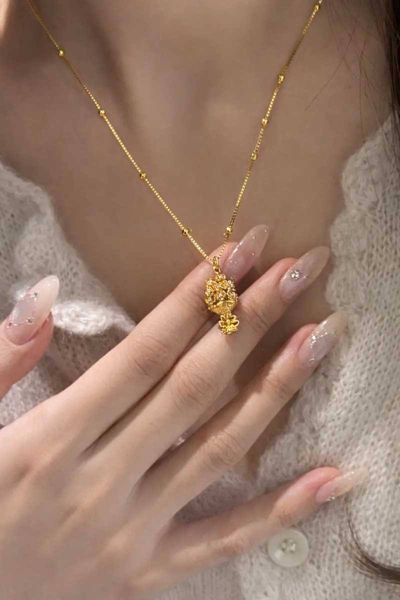 Ag Collective Jewelry – Eternal Bloom Bouquet Necklace 1