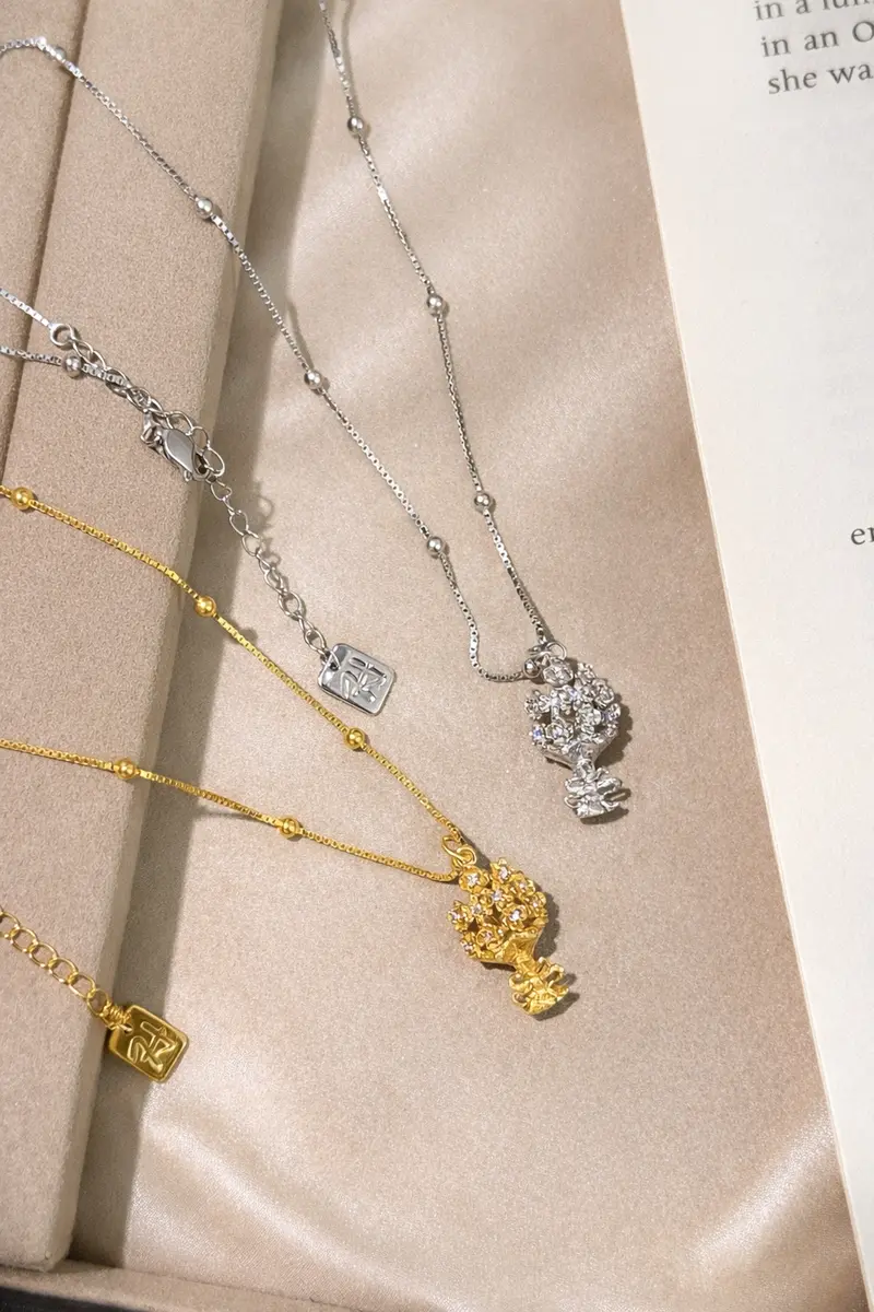 Ag Collective Jewelry – Eternal Bloom Bouquet Necklace 2