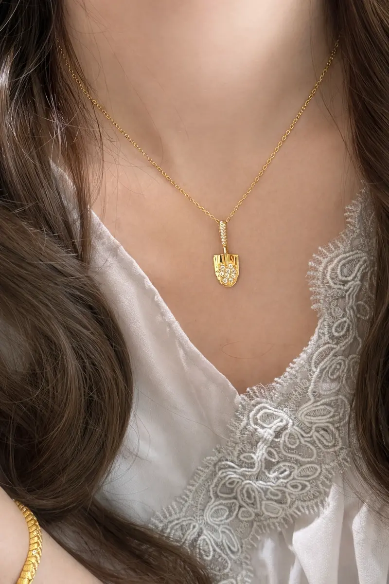 Ag Collective Jewelry – Fortune Shovel Necklace 1