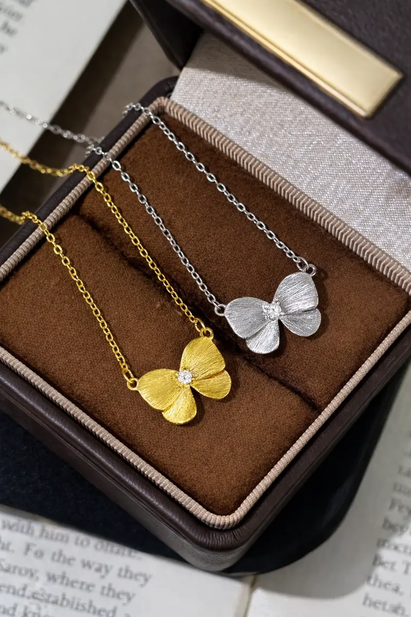 Ag Collective Jewelry – Grace Bow Necklace 1