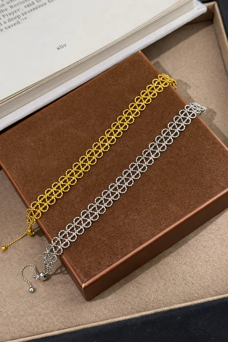 Ag Collective Jewelry – Infinity Lace Bracelet (Gold / Silver) 1