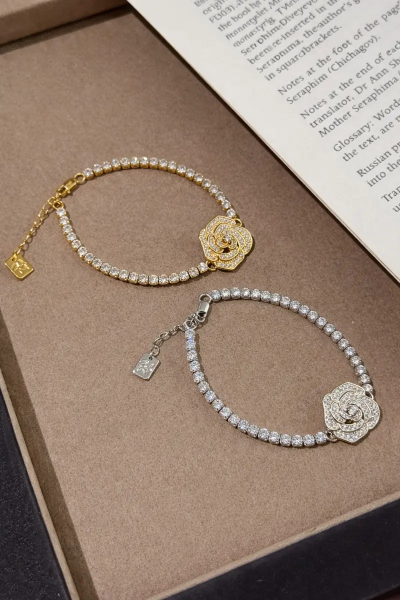 Ag Collective Jewelry – Rosé Lumière Tennis Bracelet (Gold / Silver) 1