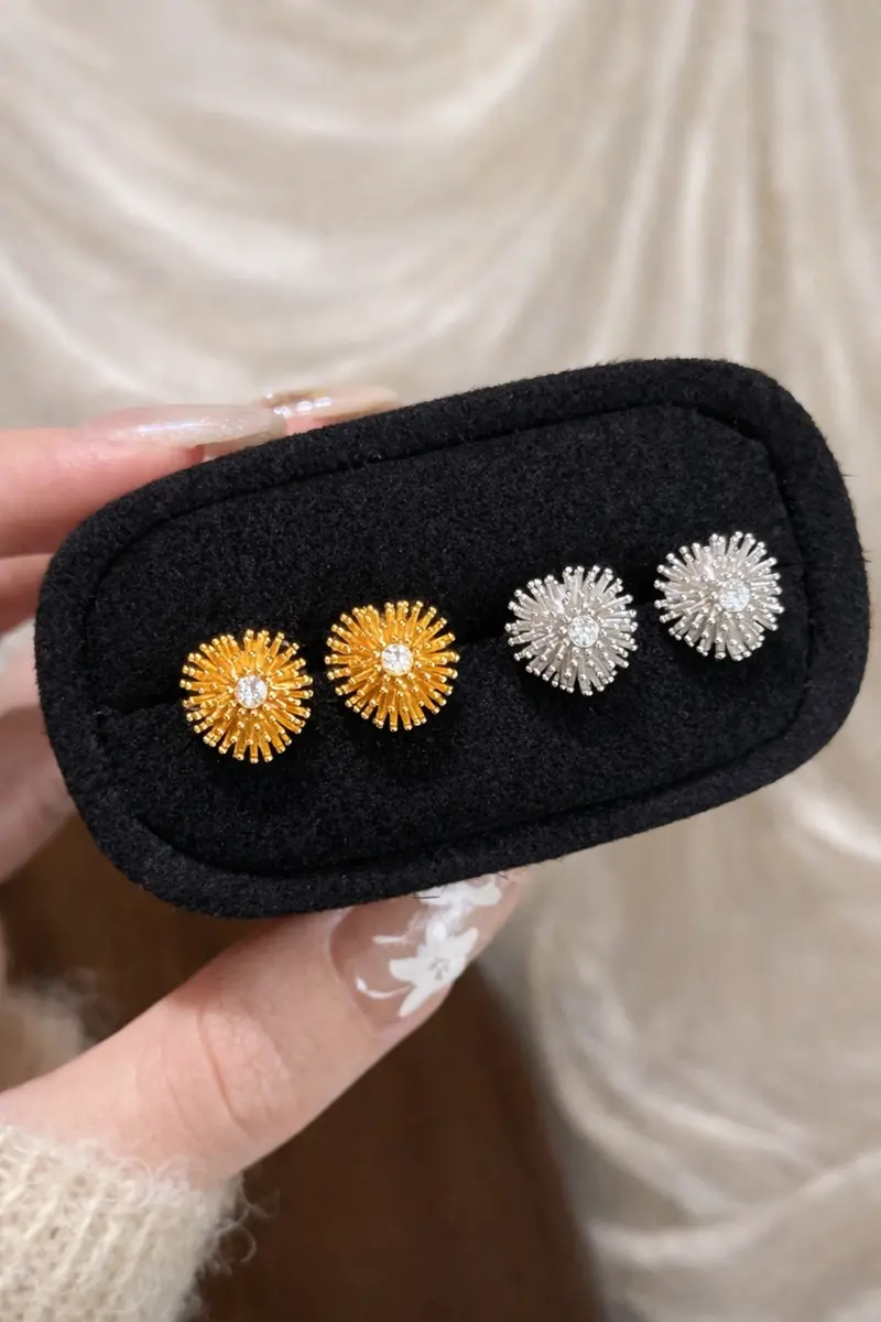 Ag Collective Jewelry – Solar Aura Stud Earrings 1