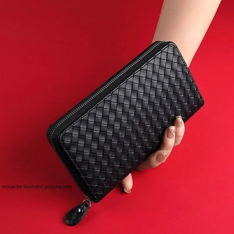 Ag Collective Leather Long Clutch Zip Wallet 1