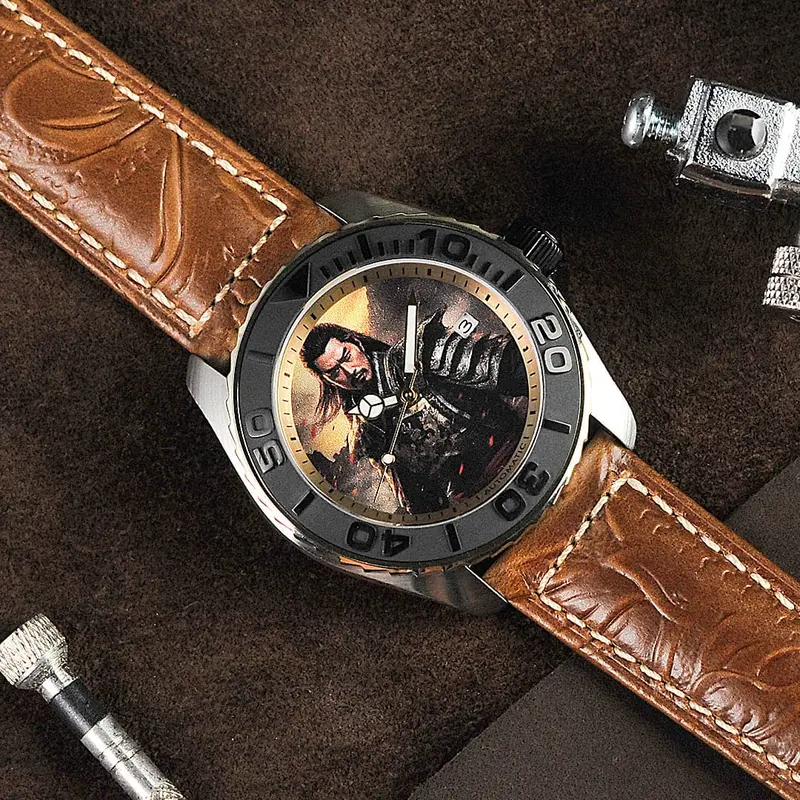 Ag Collective The Imperial San Guo Series Brown Leather Strap Men Watch G 8040 San-Imp 1
