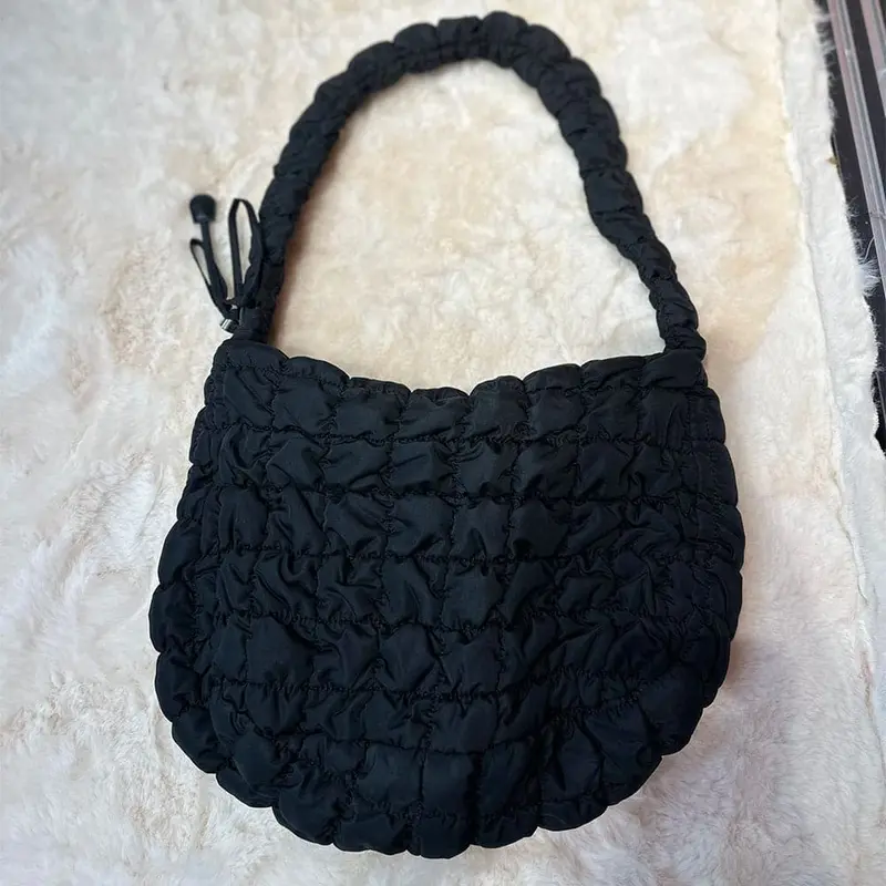 Ag Collective Trendy Lattice Pattern Shoulder Bag Lightweight Tote Bag 6