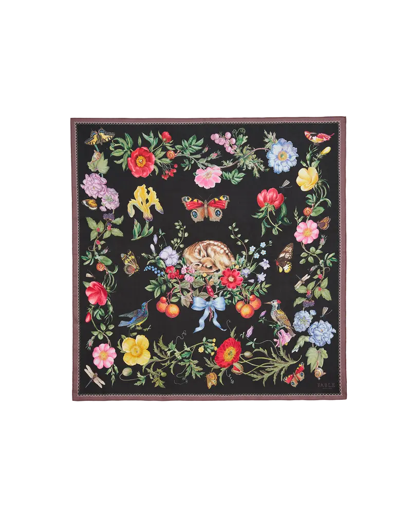 Alice's Garden Square Scarf 1