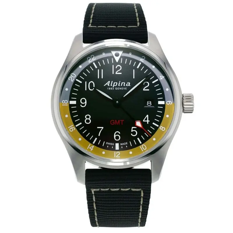 Alpina Startimer Pilot Quartz Gmtal-247Bbg4s6  Men's Watch 1