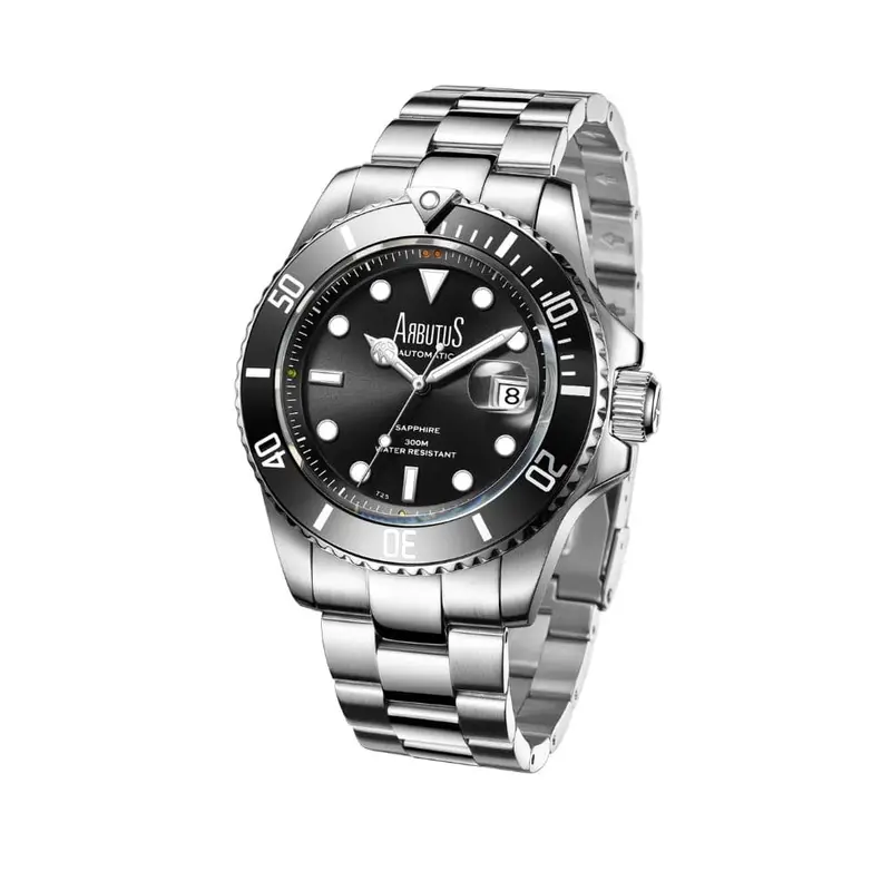Arbutus Ar1907sbs Dive Black Dial Men's Watch 1