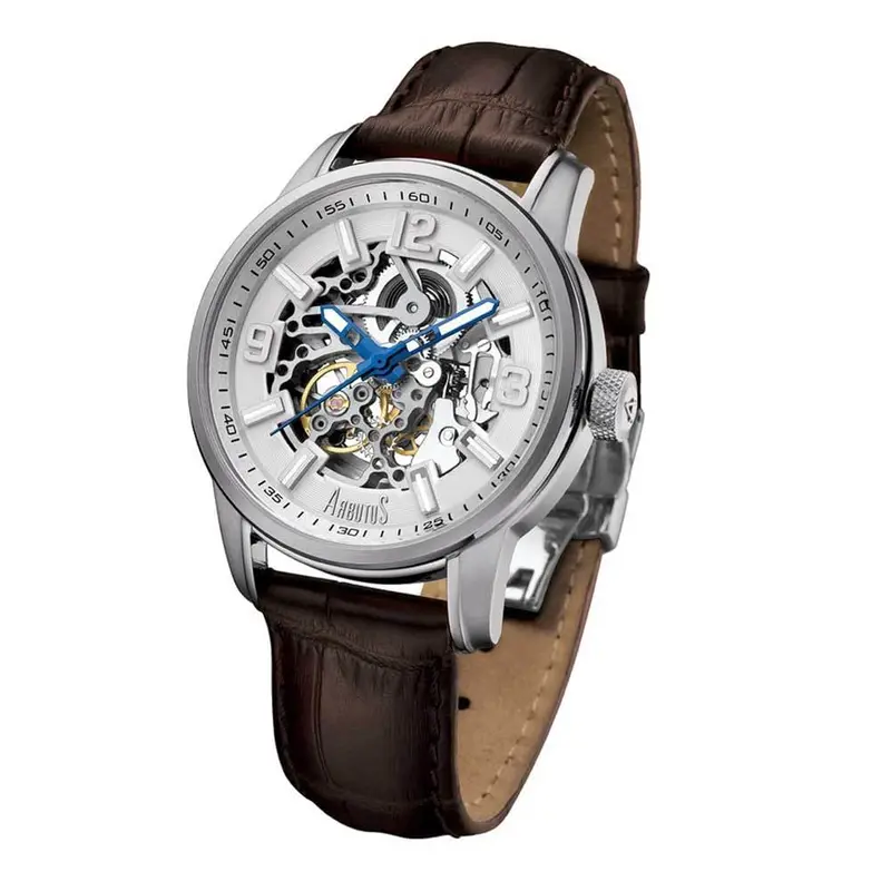 Arbutus Classic Skeleton Ar904swf Men's Watch 1