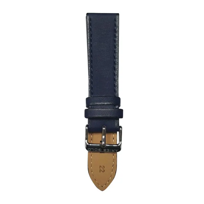 Aries Gold Aegean Blue Ag-L0022 Leather Strap 1