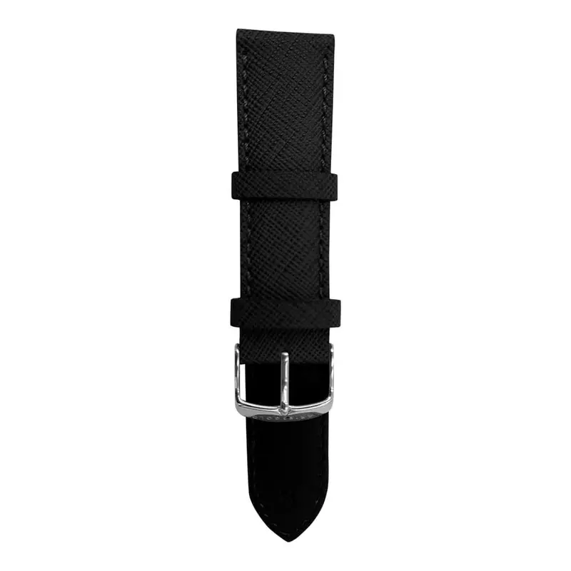 Aries Gold Ag-L0052-22 Black Leather Strap 1