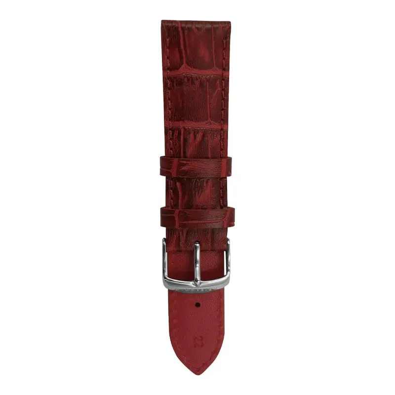 Aries Gold Ag-L0057-22 Red Leather Strap 1