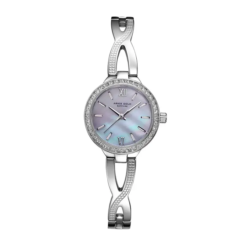 Aries Gold Analog Silver Women's Watch - Sapphire Glass | L 5025Z S-Mop 1