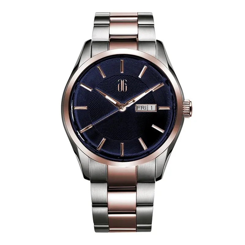 Aries Gold Automatic Blue Dial Men's Watch - Stainless Steel Strap | G 8024 Srg-Bu 1