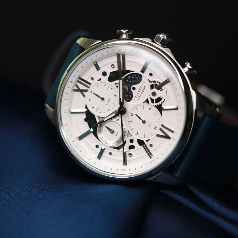 Aries Gold Belfast Moon Blue Men's Watch - Chronograph | G 7013 S-W 2